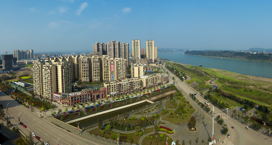 逐步成型的滨江路与滨江新城（南溪区委宣传部提供）.jpg