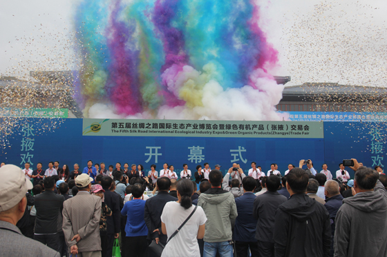 第五届丝绸之路国际生态产业博览会开幕式现场.JPG