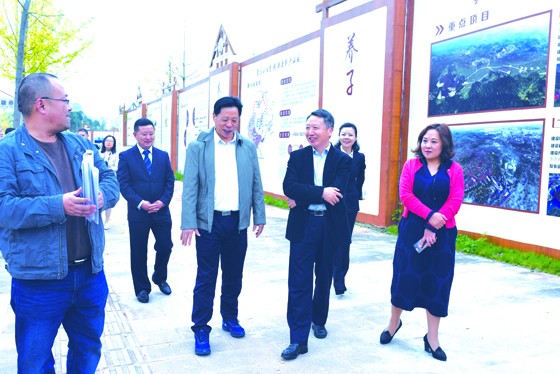 四川省联社理事长艾毓斌（右二）考察“蒙顶山生态旅游康养产业园”和“川西大数据产业园”项目.JPG