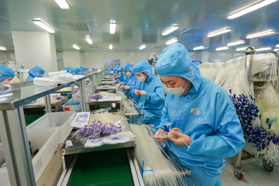 普瑞斯生物科技自动生产的止液类输液器市场竞争力强.jpg