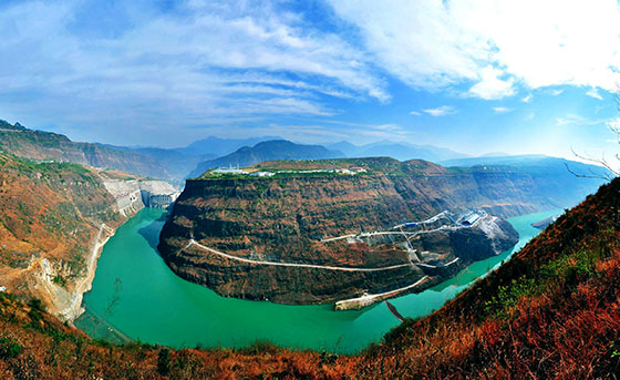 金沙江溪洛渡库区“高峡平湖”。（杨琳  摄）.jpg