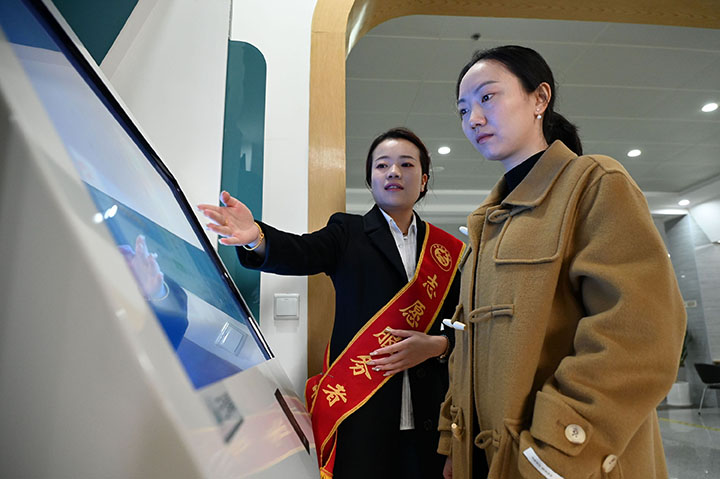 图5  办事群众在工作人员指导下网上查看有关办事事项指南.jpg