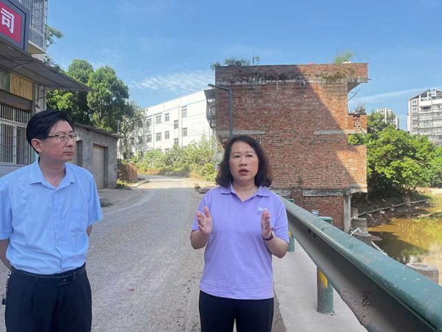 3内江市东兴区人大常委会副主任王俊英督导古清河高梁断面水质改善工作.jpg