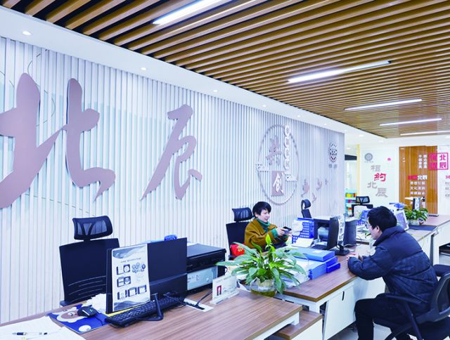北辰社区居民正在服务中心办理社保查询业务  周淼葭 摄.JPG