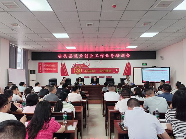 图5  安岳县就业创业工作业务培训会。安岳县就业服务管理局 供图.jpg
