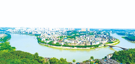 位于沱江之畔的四川省富顺县城  富顺县委宣传部供图.jpg